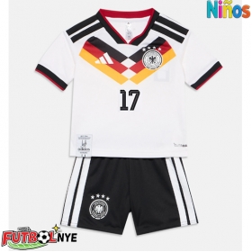 Camiseta Alemania Florian Wirtz #17 Primera Equipación para niños Mundial 2026 manga corta (+ pantalones cortos)